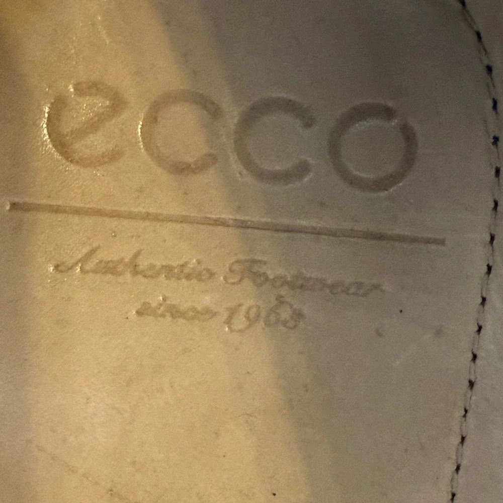 ECCO Men Brown Leather Perforated Moccasin Loafers EU 45 US 11-11.5 Driving Shoe